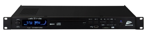 JB SYSTEMS - USB3.1-RDS - Radio - CD - USB combination 19" - 1U.