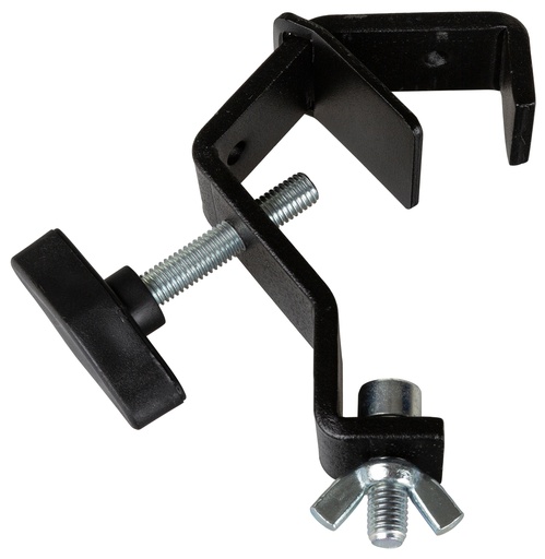 JB SYSTEMS - CR50/LI BLK - Universal mounting hook made of galvanized steel with protection plate, black color