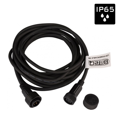 BRITEQ - LDP-Powercable 5M - IP-rated power cable for permanent outdoor installation - 5m