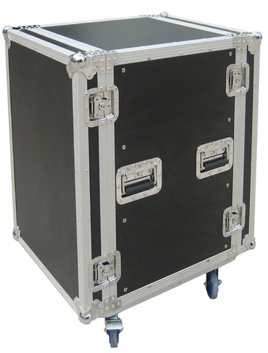 JV CASE - RACK CASE 16U - JV CASE Universal 19" rack case 16U, incl castors