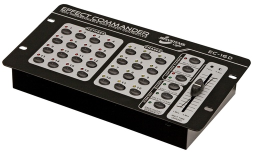 JB SYSTEMS - EC-16D EFFECT COMMANDER - Programmable 16-Channel DMX Switch pack controller for light effects