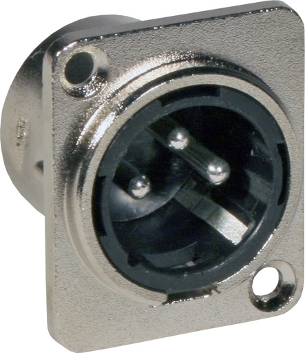HILEC - XLR male CHASSIS D-SIZE - Male XLR chassis (2 pieces)