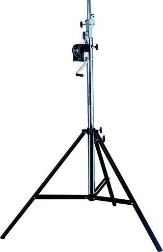 ASD - ALT 400 - ASD Very stable stand made of steel with chrome finish, perfect for all-round applications. Max. Height: 4,10m. Max. load: 80kg.