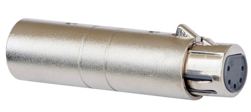 HILEC - Adapter XLRmale 3P / XLRfem 5P - XLR Male 3pin / XLR Female 5pin