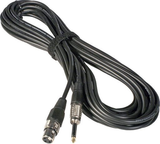 HILEC - 7-0060 - Assembled cable signal, 3pin XLRf + mono Jack, 5m