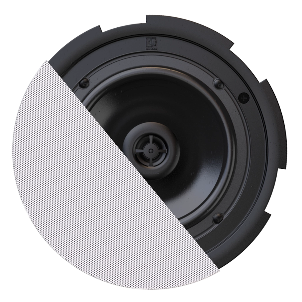 AUDAC - CIRA724I/W - QuickFit™ 2-way 6.5" ceiling speaker with TwistFix™ grill - White version, 8Ω & 100V (RAL9016)