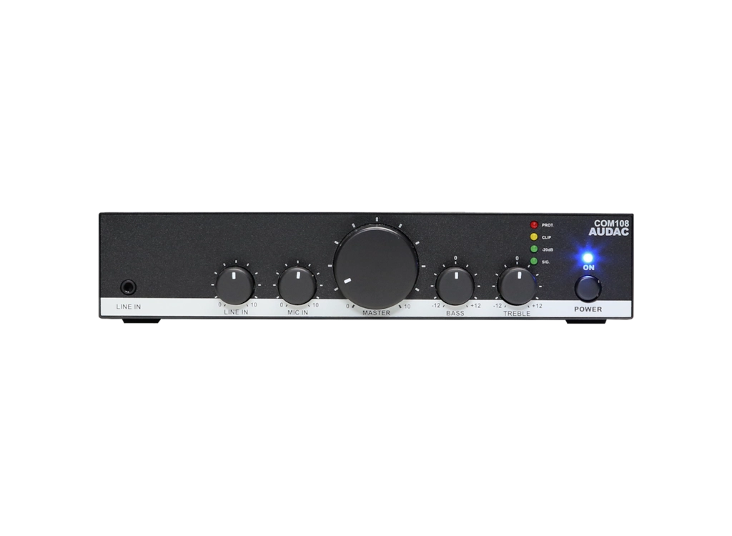 AUDAC - COM108 - Public Address Amplifier 80W @70/100V
