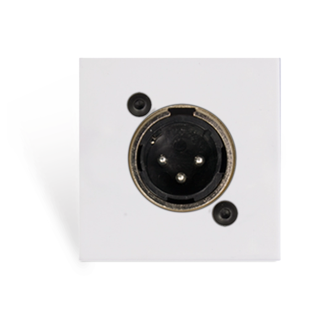 AUDAC - CP45XLMS/W - Connection plate XLR male 45 X 45 mm - solderless - White