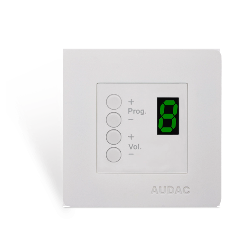 AUDAC - DW3020/W - Wall panel controller 45 x 45 mm - White version