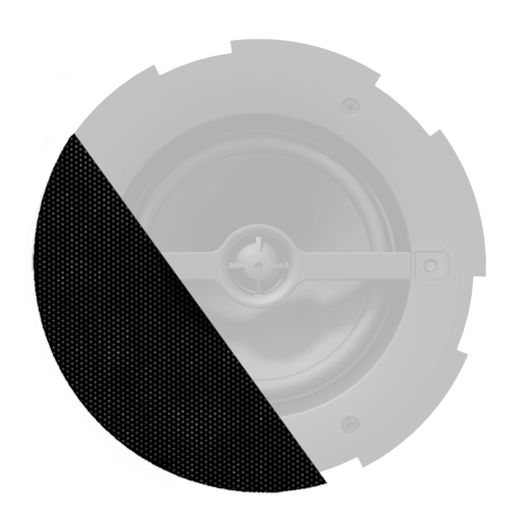 AUDAC - GLI06/OB - Front grill for CALI6 series with cloth & outdoor treatment - Black version