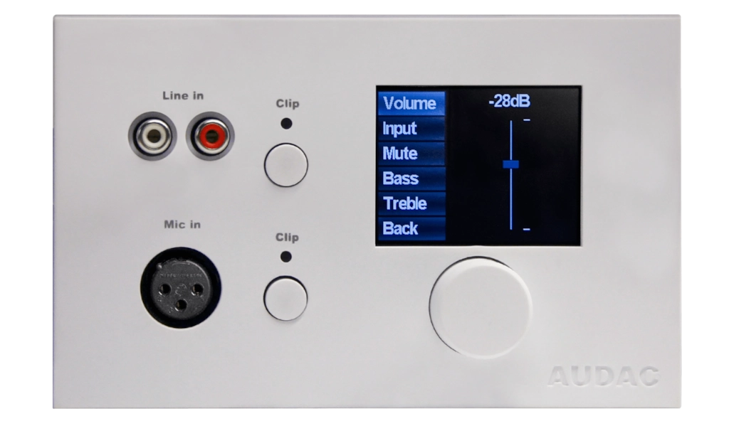 AUDAC - MWX65/W - All-in-one wall panel for MTX - White version